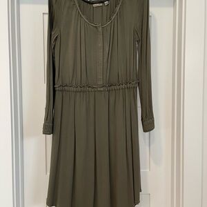 HOLDING HORSES for Anthropologie Olive Long Sleeve Dress